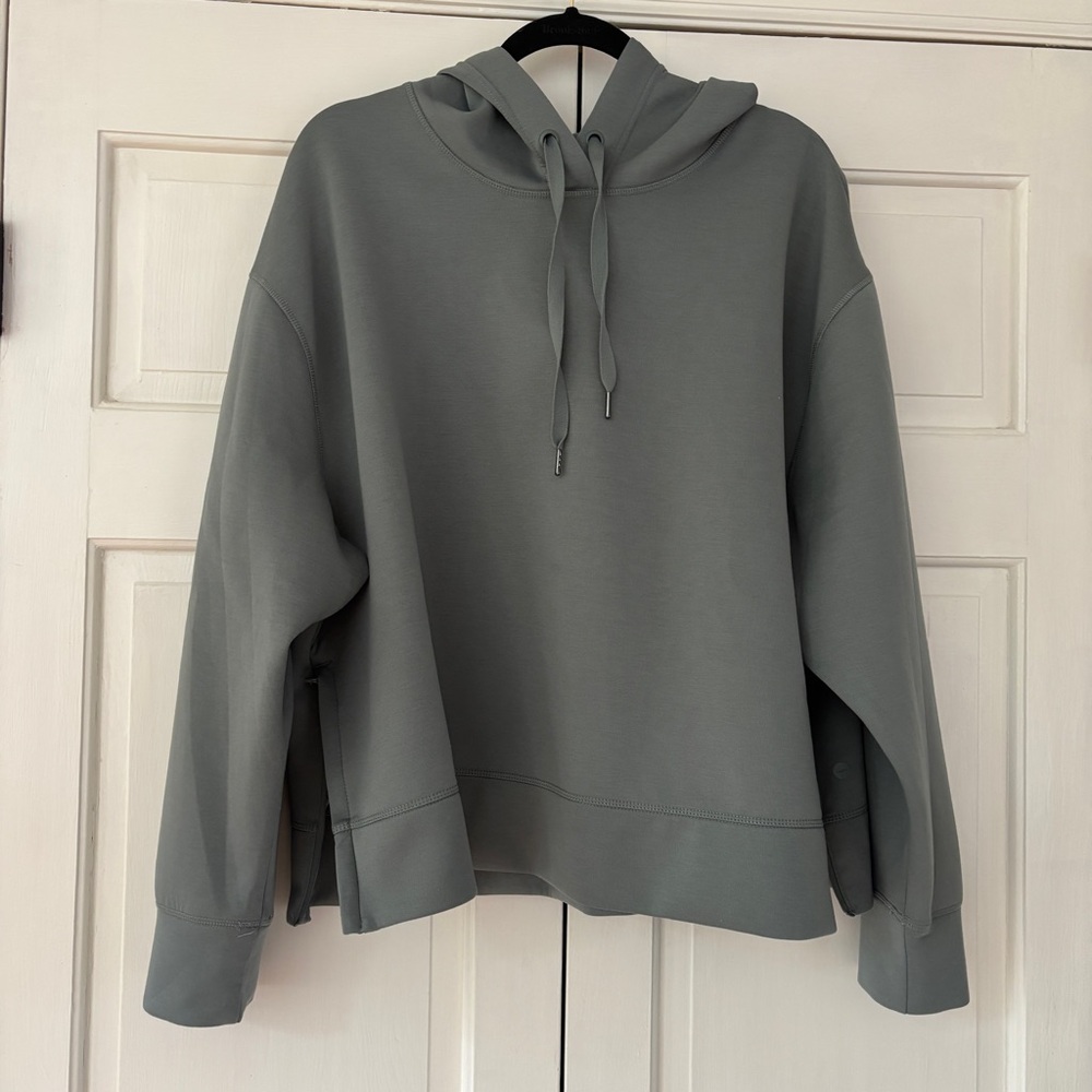 Avia Sage Green Hoodie Plus Size 3X 22 Soft Cozy Athleisure Zip Vent Sweatshirt - Picture 5 of 8